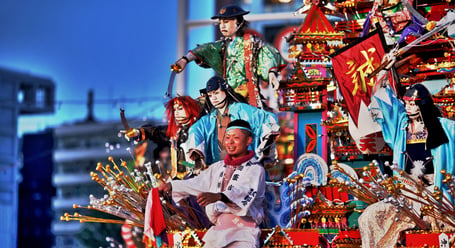 Tenjinmatsuri happening in Osaka
