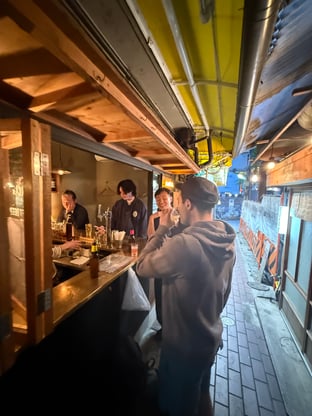 Hidden alley bar in Namba